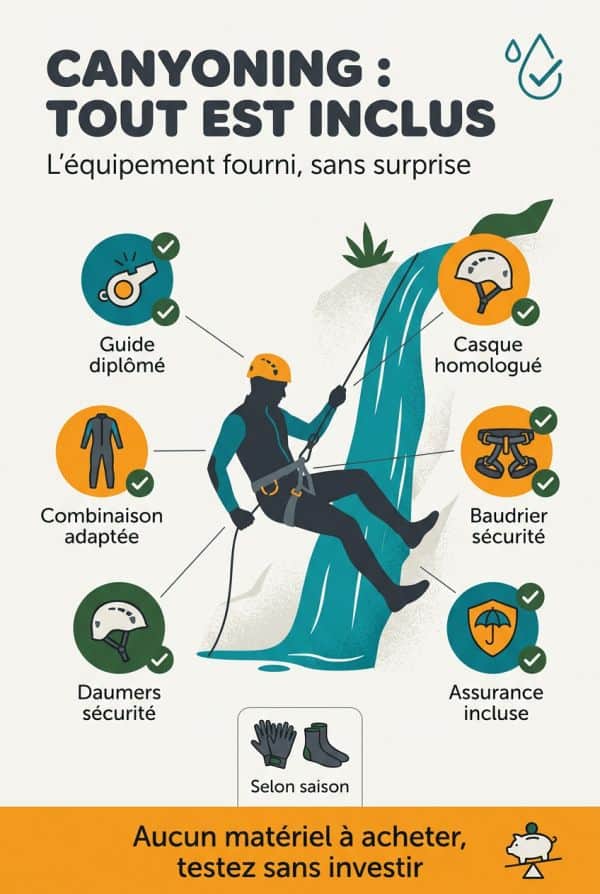 Guide, combinaison, casque : ce qui est inclus dans la formule