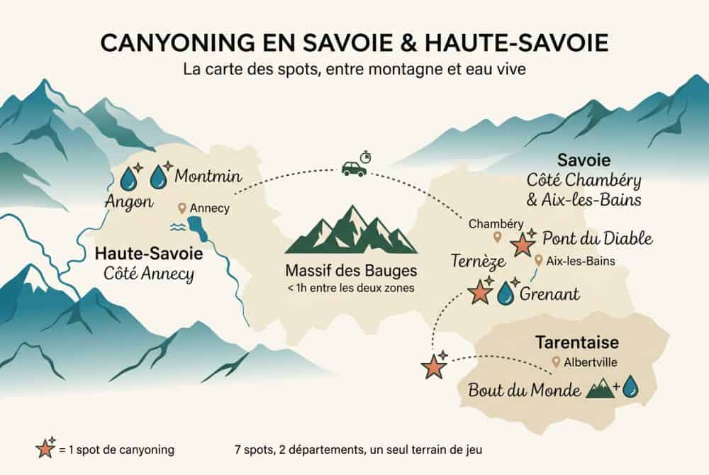Comment se répartissent les spots entre Savoie et Haute-Savoie ?