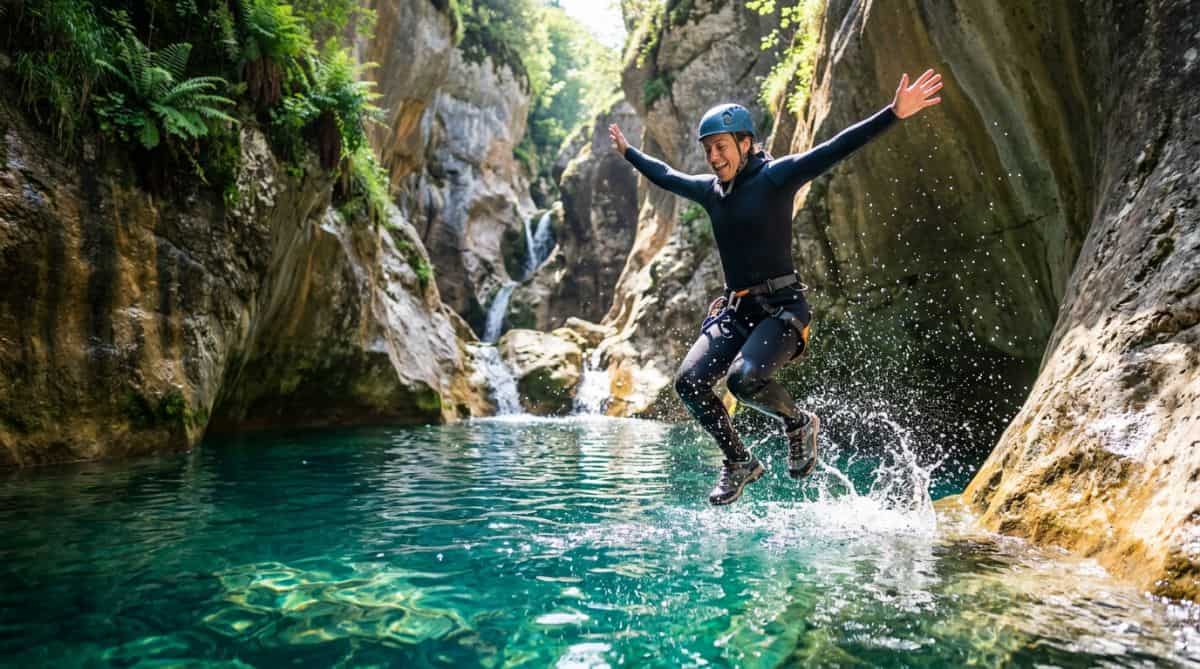 Offrir un bon cadeau canyoning à Annecy